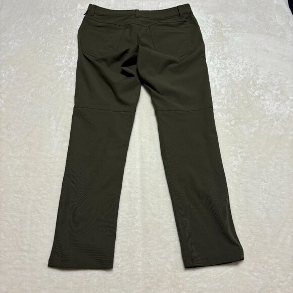 Lululemon Mens ABC Pant Slim Warpstreme Size 30 Dark Olive Performance W5AD8S - Picture 6 of 11